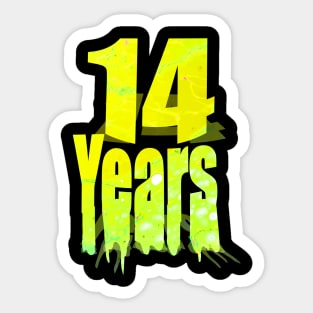 14 years Sticker